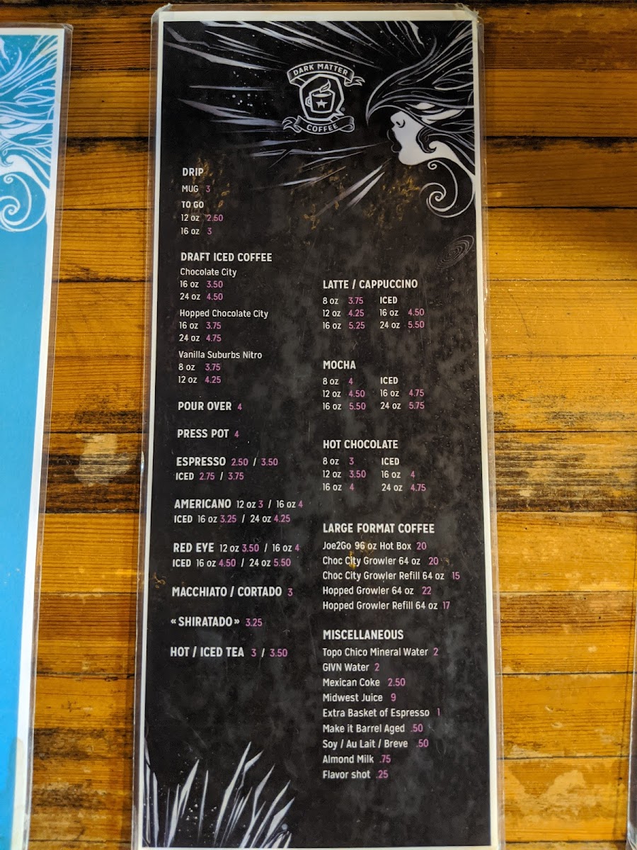 Dark Matter Coffee - Osmium Coffee Bar Menu - Image 6
